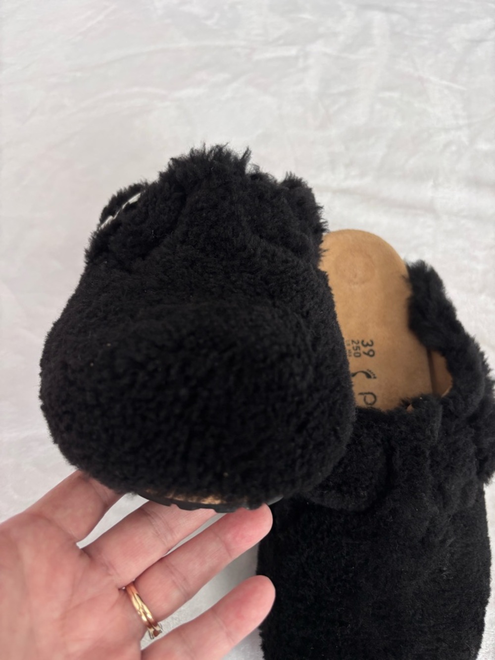 BIRKENSTOCK Papillio Fanny Teddy Shearling Heeled Slip On Clog--NWT--8 - Picture 7 of 15